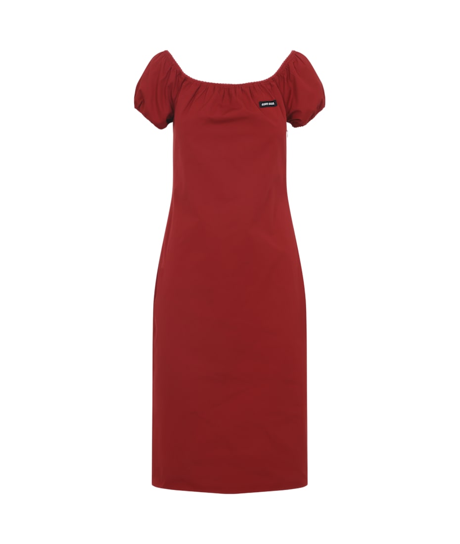 Miu Miu Cotton Midi Dress | italist