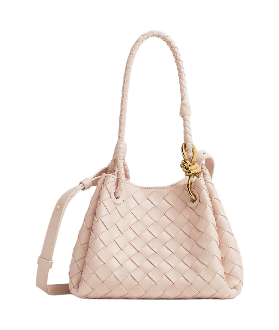 ハンドバッグ BOTTEGA VENETA LIGHT PINK LEATHER SMALL PARACHUTE HANDBAG BOTTEGA VENETA Parachute small intrecciato leather shoulder