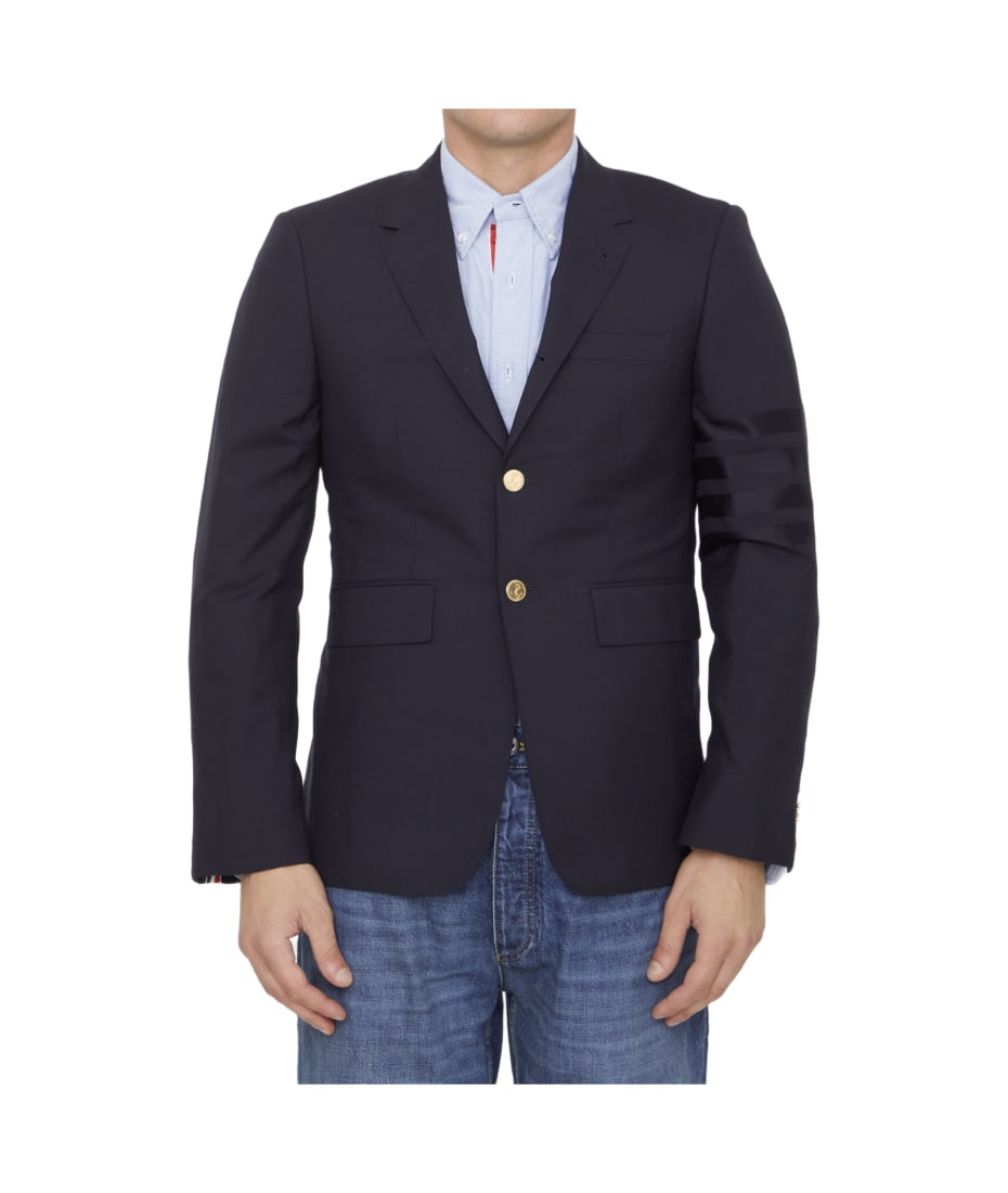 【関税&送料込】Thom Browne 4Bar Single-Breasted Wool Jacket THOM BROWNE - Single-breasted wool jacket | Leam Roma