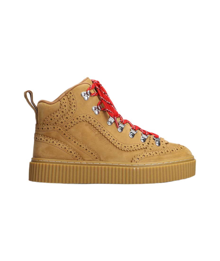 Palm Angels Brogue Hikink Sneakers In Leather Color Polyester | italist,  ALWAYS LIKE A SALE