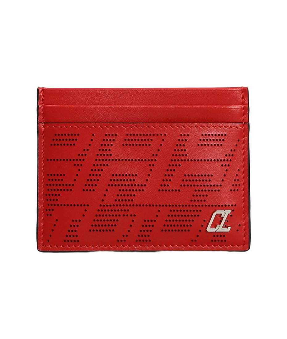 Christian Louboutin Wallet In Red Leather italist ALWAYS LIKE A SALE