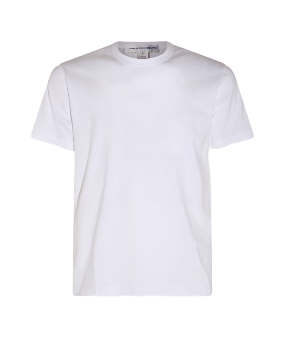 Tシャツ・カットソー COMME DES GARCONS SHIRT Men T-shirt White FOT027S25 1 Comme des Garçons White Cotton T-shirt | italist