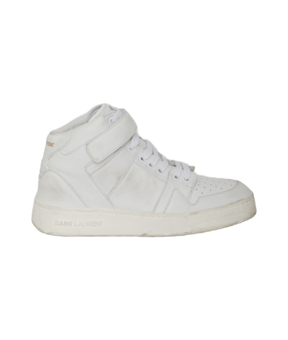 Saint Laurent Lax Sneakers In Washed-out Effect Leather italist