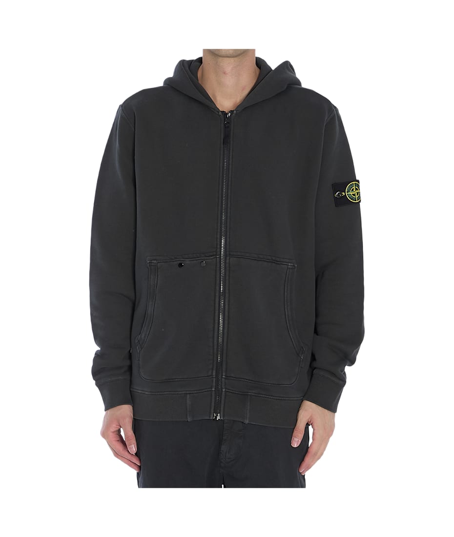 Stone Island Zip up Hoodie italist