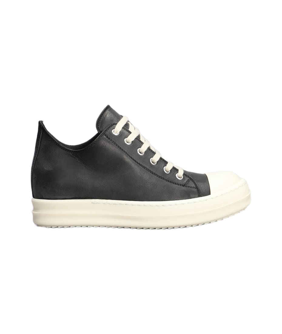 Rick Owens Round-toe Lace-up Sneakers | italist Rick Owens Round-toe Lace-up Sneakers | italist
