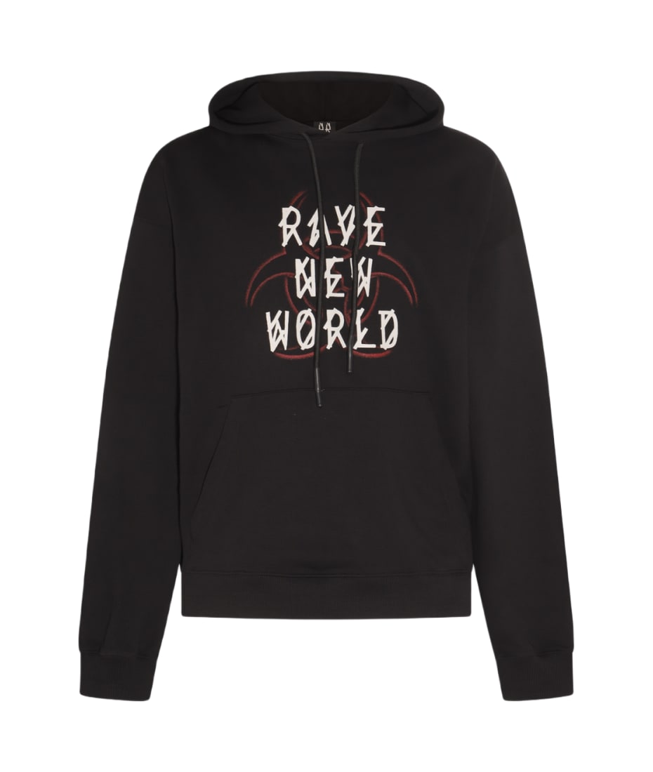 スウェット・トレーナー 44 LABEL GROUP BLACK, WHITE AND RED COTTON SWEATSHIRT 44 Label Group Black, White And Red Cotton Sweatshirt