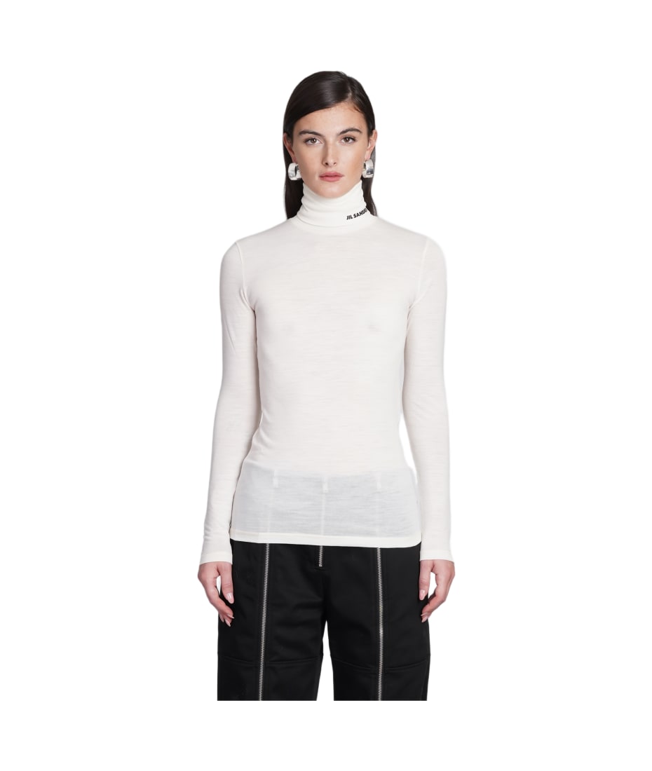 Tシャツ・カットソー Jil Sander FW24 Silk turtleneck top (J03NH0021J20152 257) Jil Sander FW24 Silk turtleneck top (J03NH0021J20152 257