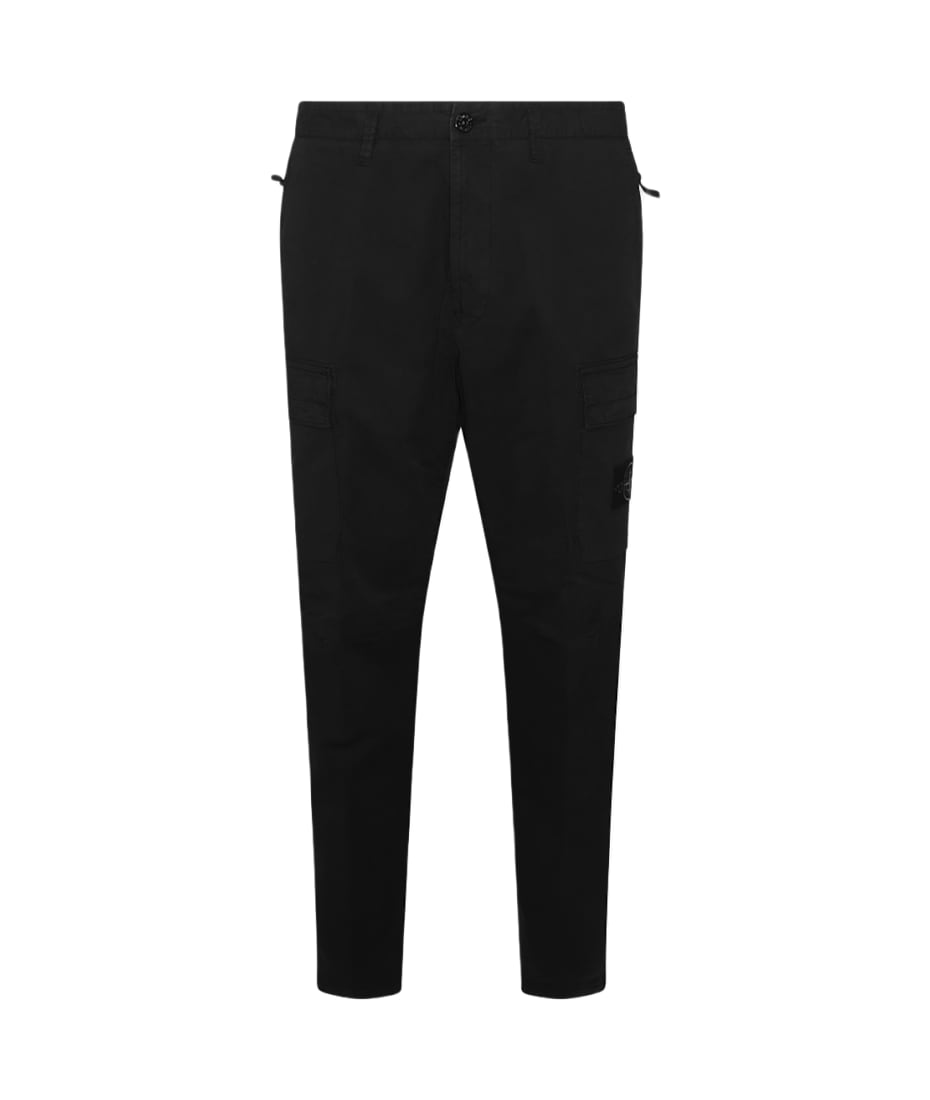 Stone Island Black Cotton Pants | italist