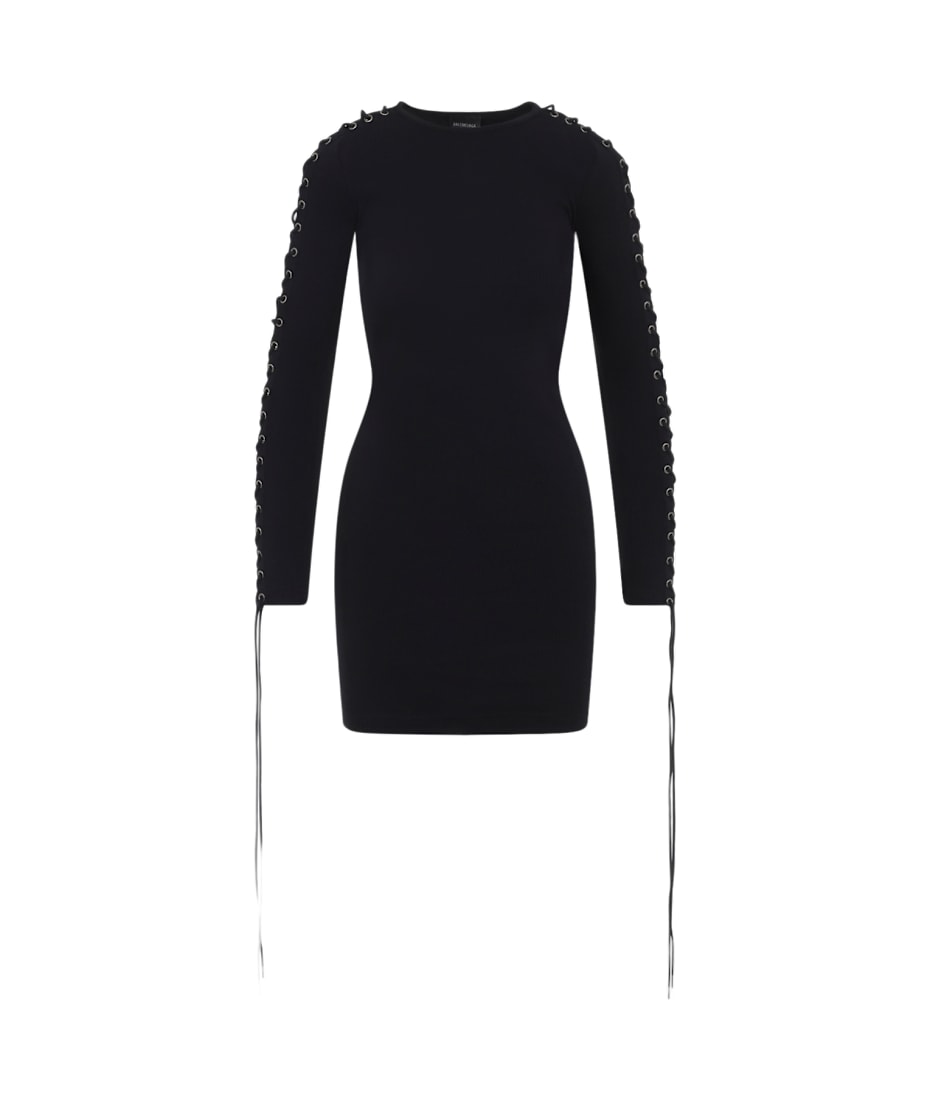 Balenciaga Lace-up Mini Dress | italist