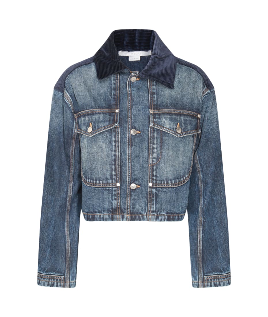Stella McCartney Blue Cotton Denim Jackets | italist, ALWAYS LIKE