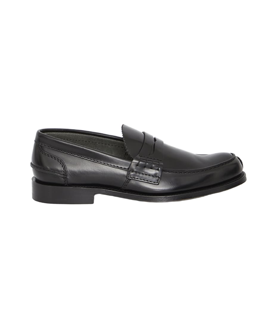 Church's Calf Leather Loafer, Man, Black, Size 6