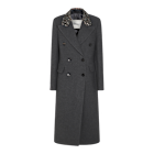 Blumarine Grey Wool Coat | italist