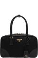 Prada handbag in white leather saffiano