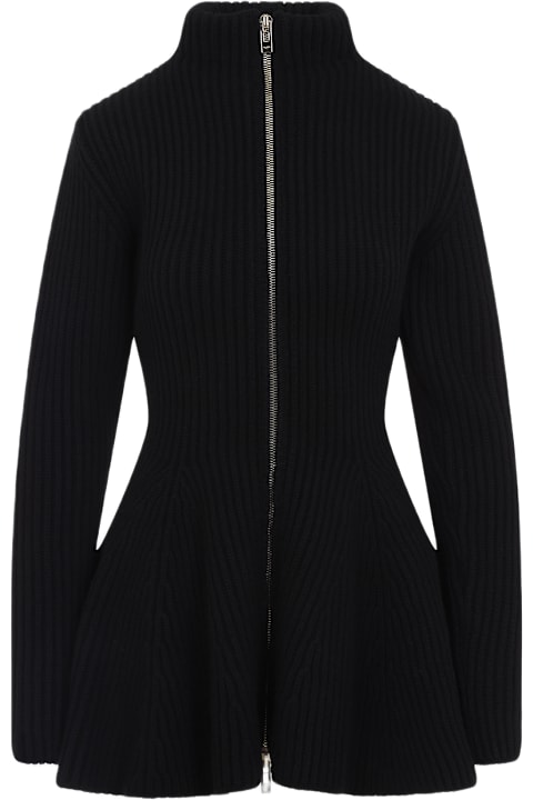 ウィメンズ Alaiaのニットウェア Alaia Alaïa Peplum Cardigan