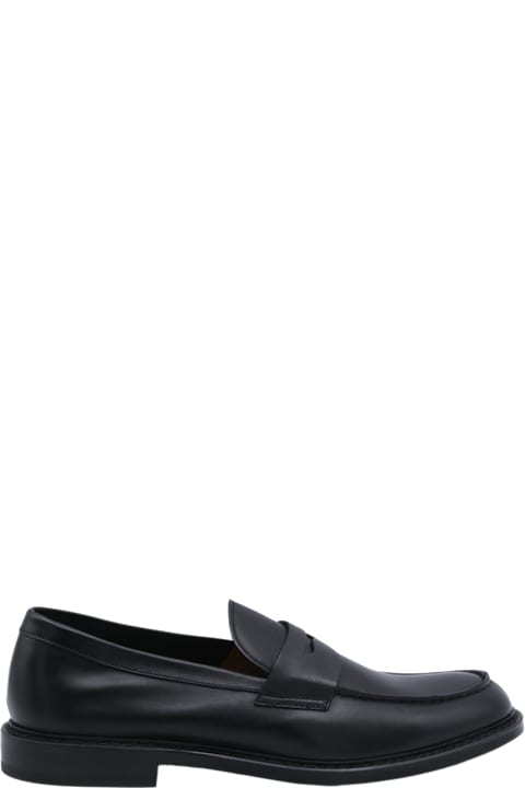 Doucal's for Women Doucal's Black Leather Loafer
