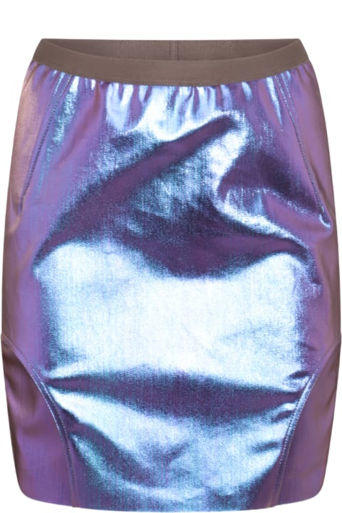 Rick Owens Skirts for Women Rick Owens Purple And Blue Cotton Blend Diana Skirt