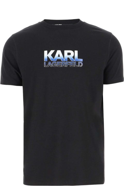 Karl Lagerfeld Men Karl Lagerfeld Stretch Cotton T-shirt With Logo