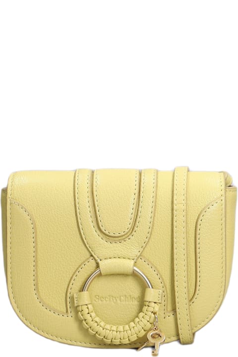 See by Chloé Bags for Women See by Chloé Hana Mini Shoulder Bag In Yellow Leather