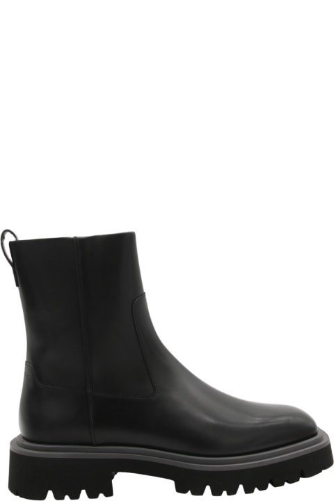 Ferragamo Shoes for Men Ferragamo Black Leather Boots