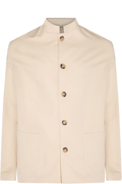 PT Torino Coats & Jackets for Men PT Torino White Cotton Casual Jacket