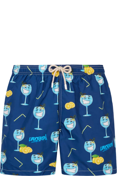 Homeware MC2 Saint Barth Man Lightweight Fabric Swim-shorts Lighting With Cryptopuppets Print | Cryptopuppets Special Edition