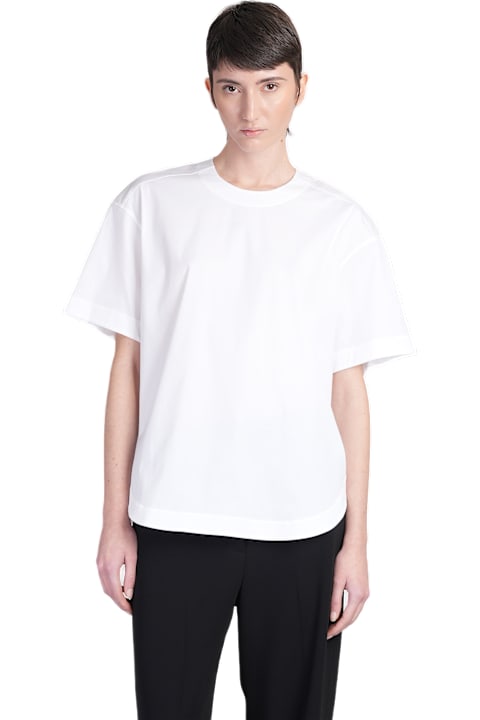 Homeware Theory Blouse In White Cotton