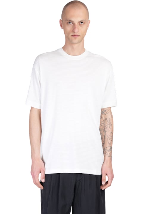 Giorgio Armani for Men Giorgio Armani T-shirt In Beige Viscose
