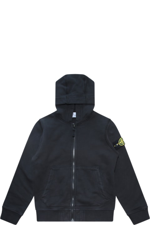 Homeware Stone Island Black Cotton Sweatshirt
