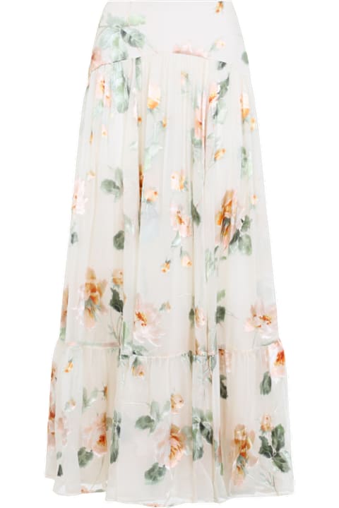 Zimmermann for Men Zimmermann Carousel Burnout Midi Skirt