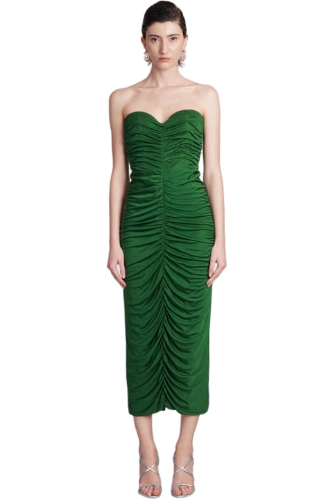 Fashion for Women Costarellos Aveline Dress In Green Silk