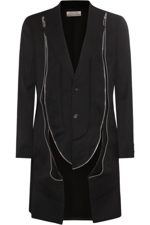 Comme Des Garçons Homme Plus Coats & Jackets for Men Comme Des Garçons Homme Plus Black Wool Coat