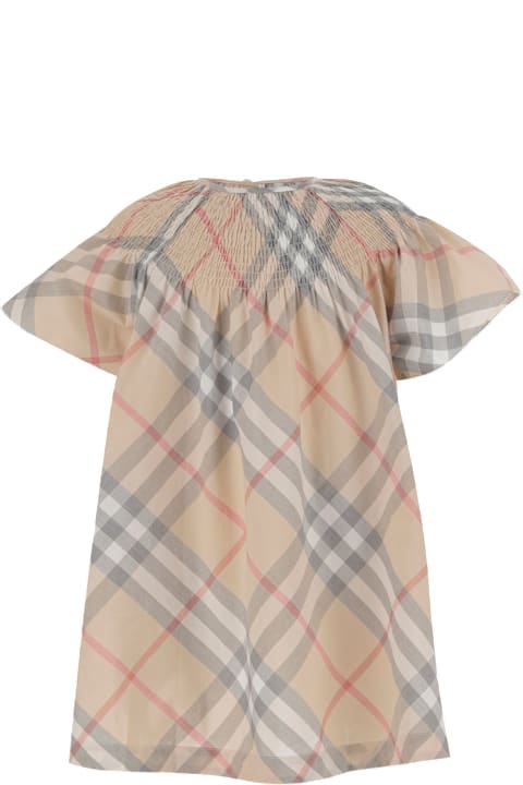 Jumpsuits for Girls Burberry Cotton Check Dress