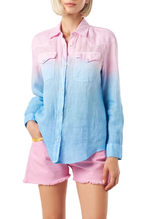 MC2 Saint Barth for Women MC2 Saint Barth Woman Shirt With Pink And Blue Gradient Colors
