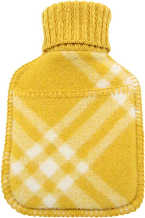 Sale for Men Burberry Pear Wool Check Hot Water Bottle