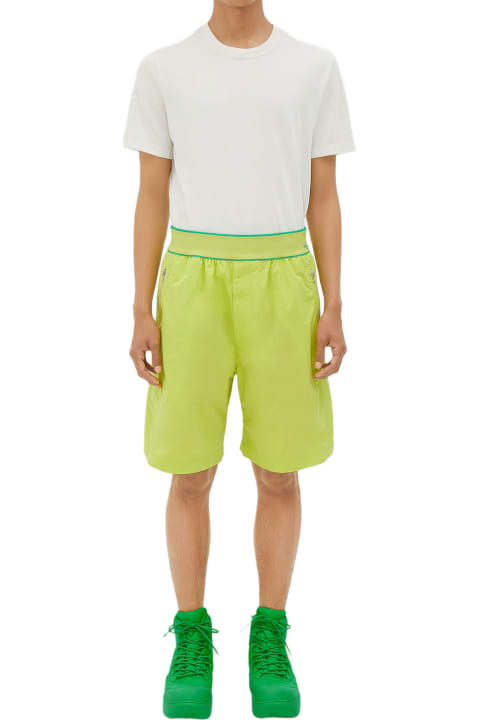 Pants for Men Bottega Veneta Lime Cargo Bermuda Shorts