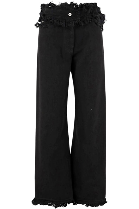 Ferragamo Pants & Shorts for Women Ferragamo Frayed Cotton Pants