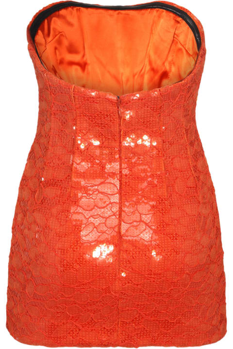 Laquan Smith Dresses for Women Laquan Smith Orange Viscose Blend Dress