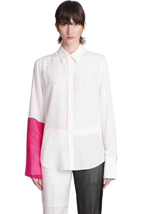 Helmut Lang Clothing for Women Helmut Lang Shirt In Beige Silk