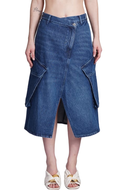 Fashion for Women J.W. Anderson Skirt In Blue Cotton