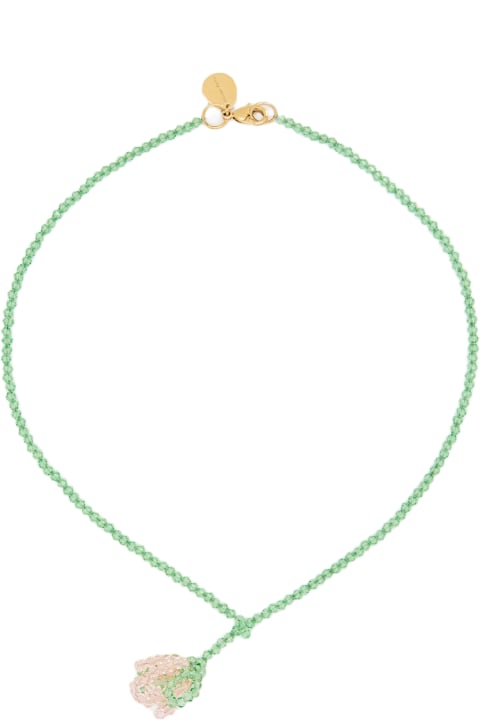 ウィメンズ Simone Rochaのネックレス Simone Rocha Cluster Crystal Flower Necklace