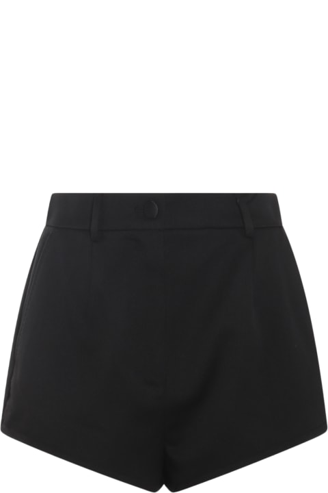Dolce & Gabbana for Women Dolce & Gabbana Black Wool Shorts