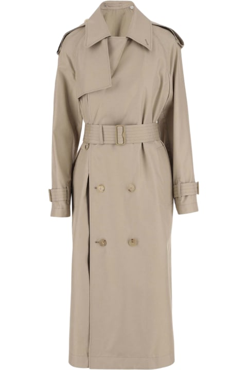 Sale for Women Burberry Long Silk Trench Coat