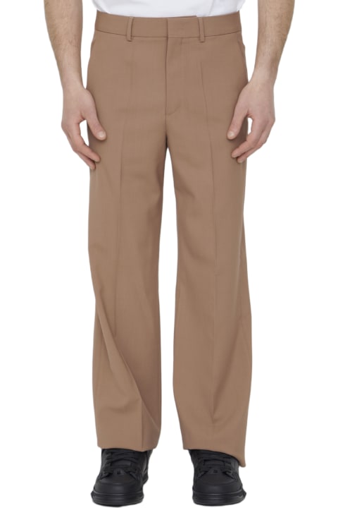Pants for Men Valentino Garavani Wool Tailored Trousers