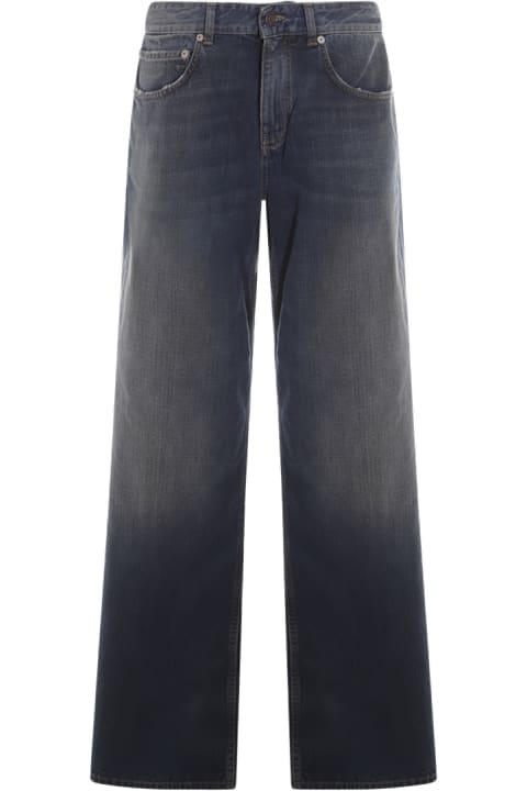Balenciaga Jeans for Men Balenciaga Dark Blue Cotton Denim Jeans