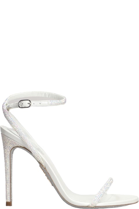 Shoes Sale for Women René Caovilla Ellabrita Sandals In White Leather