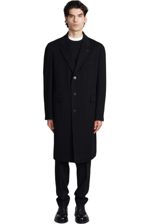 Coat In Black Wool