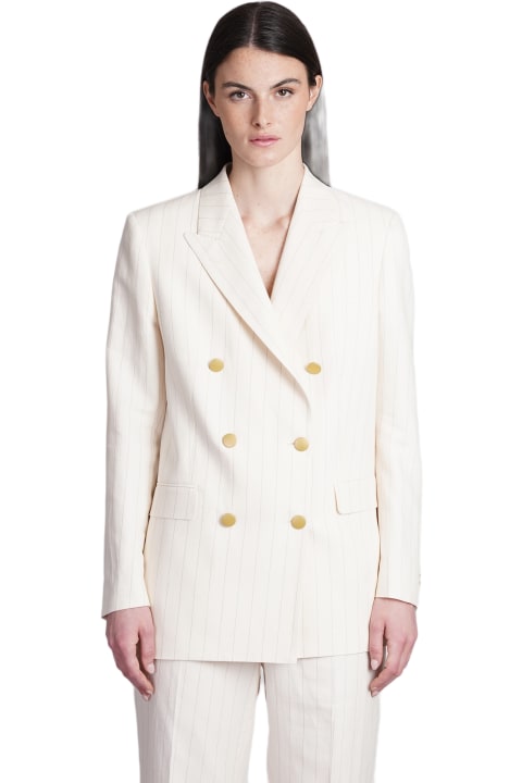 Tagliatore 0205 Suits for Women Tagliatore 0205 T-jasmine In Beige Cotton