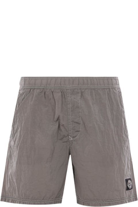 メンズ Stone Islandのボトムス Stone Island Logo Patch Nylon Swim Shorts