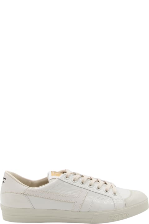 Tom Ford Sneakers for Women Tom Ford White Leather Low Top Sneakers
