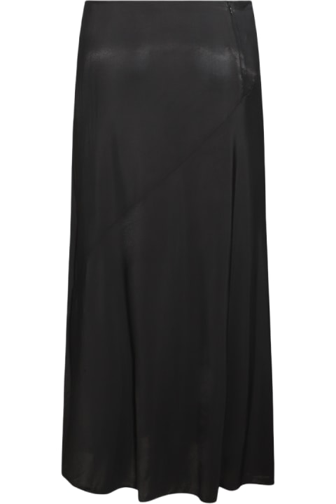 Jil Sander Skirts for Women Jil Sander Black Viscose Midi Skirt
